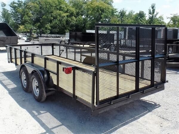 Utility Trailer 6.4 x 18 Straight Deck 2ft Mesh Sides - Image 6