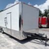 Custom Enclosed Trailer 8.5 X 24 White Storage - Image 4