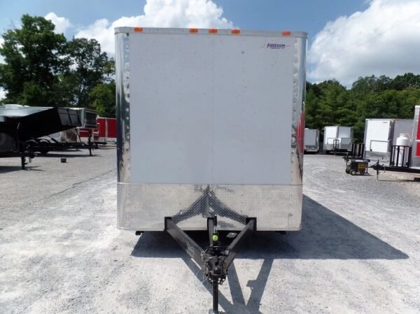 Custom Enclosed Trailer 8.5 X 24 White Storage - Image 7