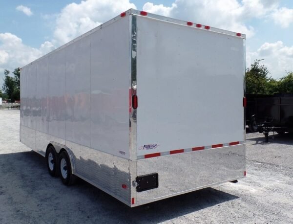 Custom Enclosed Trailer 8.5 X 24 White Storage - Image 5