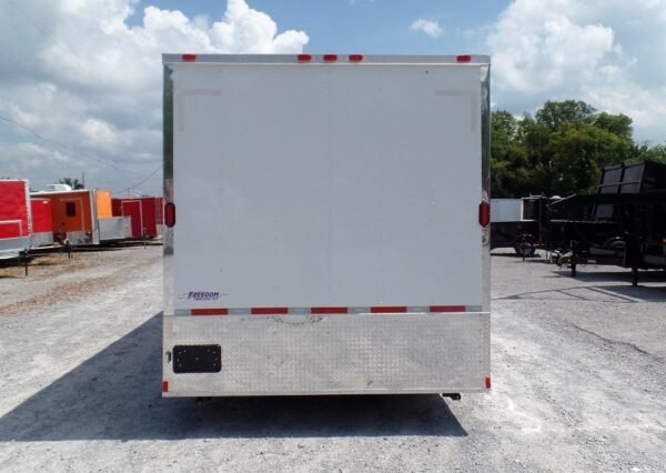 Custom Enclosed Trailer 8.5 X 24 White Storage - Image 9