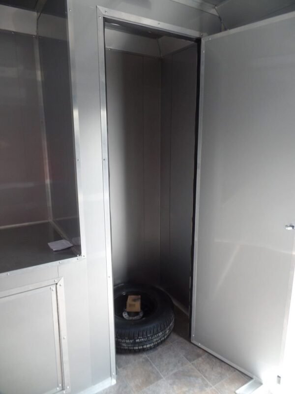 Custom Enclosed Trailer 8.5 X 24 White Storage - Image 10