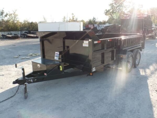Dump Trailer 7′ X 14′ Hydraulic 2ft Sides 7,000lb Axles