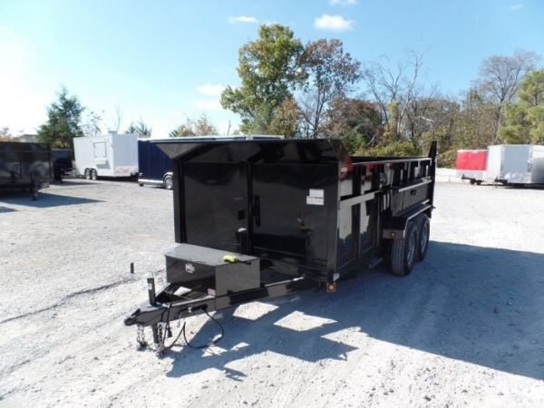 Hydraulic Dump Trailer 7×14 Landscape Equipment 3ft Sides - Image 7