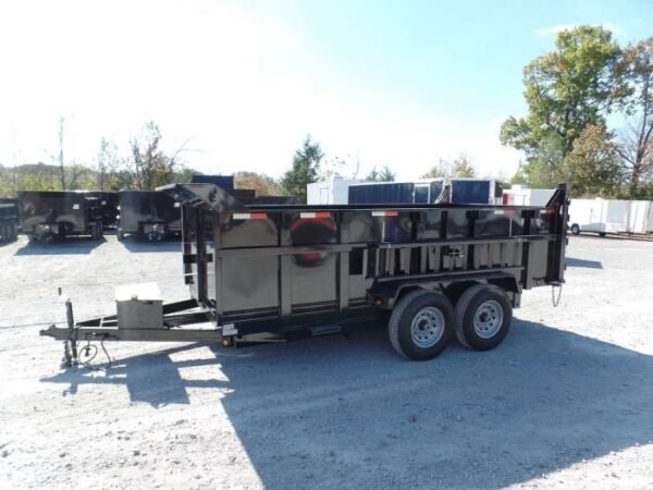 Hydraulic Dump Trailer 7×14 Landscape Equipment 3ft Sides - Image 3