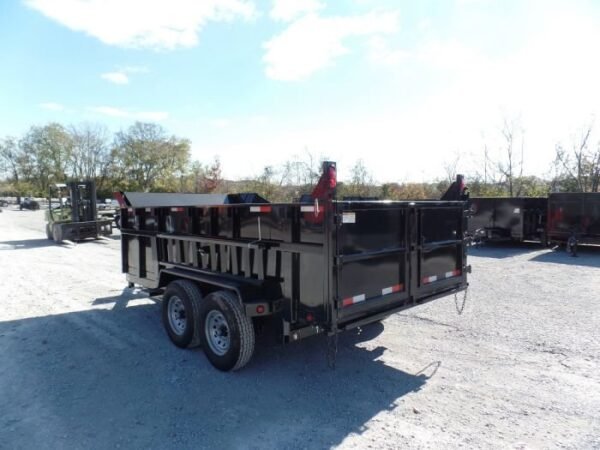 Hydraulic Dump Trailer 7×14 Landscape Equipment 3ft Sides - Image 21
