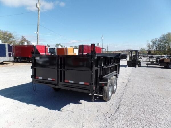Hydraulic Dump Trailer 7×14 Landscape Equipment 3ft Sides - Image 24