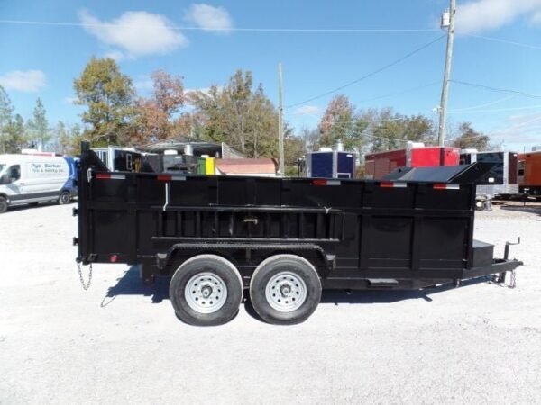 Hydraulic Dump Trailer 7×14 Landscape Equipment 3ft Sides - Image 9