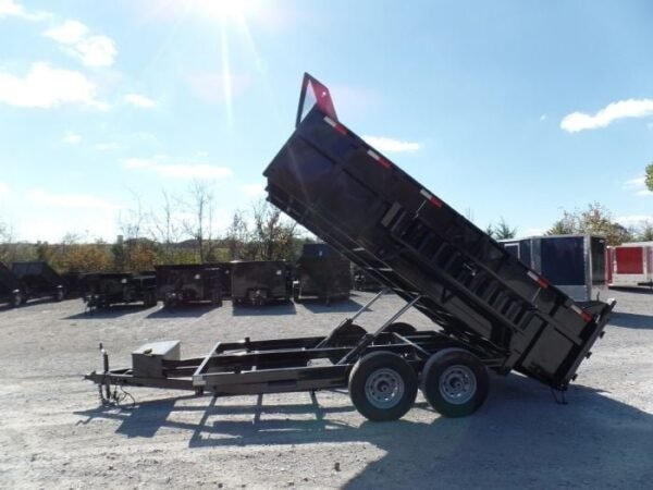 Hydraulic Dump Trailer 7×14 Landscape Equipment 3ft Sides - Image 2