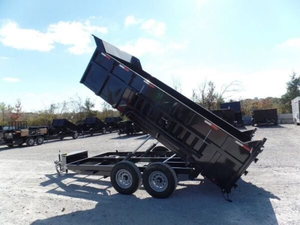 Hydraulic Dump Trailer 7×14 Landscape Equipment 3ft Sides - Image 13