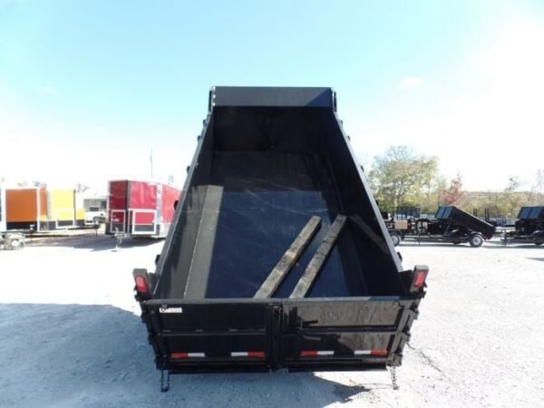 Hydraulic Dump Trailer 7×14 Landscape Equipment 3ft Sides - Image 23