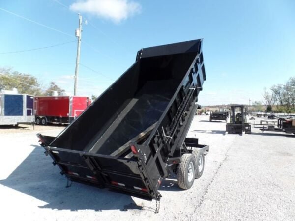 Hydraulic Dump Trailer 7×14 Landscape Equipment 3ft Sides - Image 20