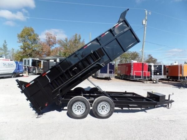 Hydraulic Dump Trailer 7×14 Landscape Equipment 3ft Sides - Image 8