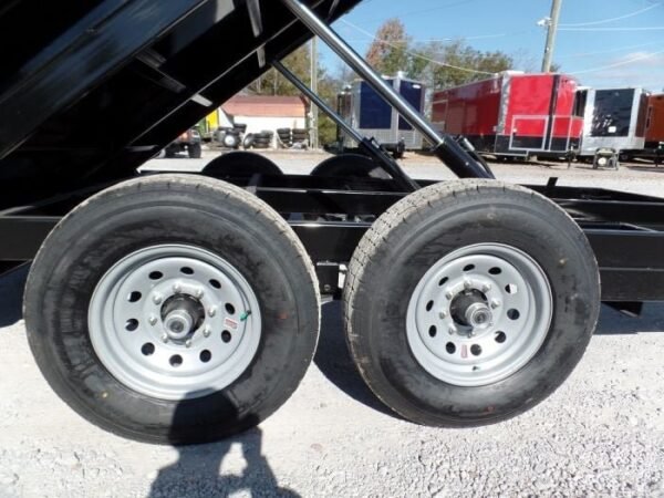 Hydraulic Dump Trailer 7×14 Landscape Equipment 3ft Sides - Image 11