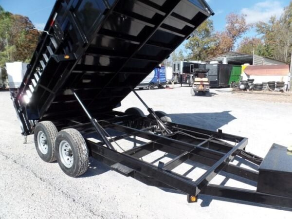 Hydraulic Dump Trailer 7×14 Landscape Equipment 3ft Sides - Image 10