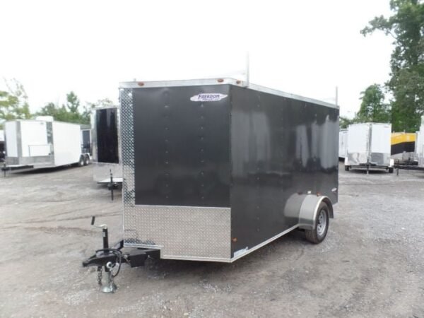 Enclosed Trailer 7’x12′ Single Axle 3500 lbs V-Nose Storage - Image 3