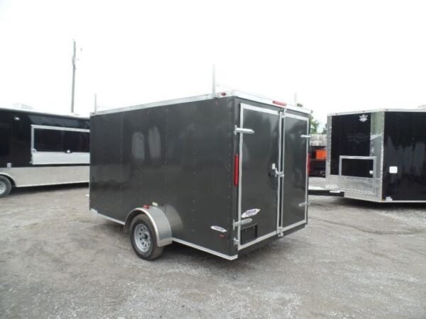 Enclosed Trailer 7’x12′ Single Axle 3500 lbs V-Nose Storage - Image 9