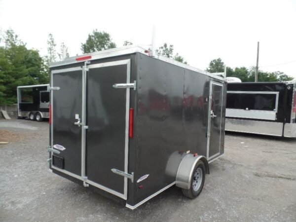 Enclosed Trailer 7’x12′ Single Axle 3500 lbs V-Nose Storage - Image 2