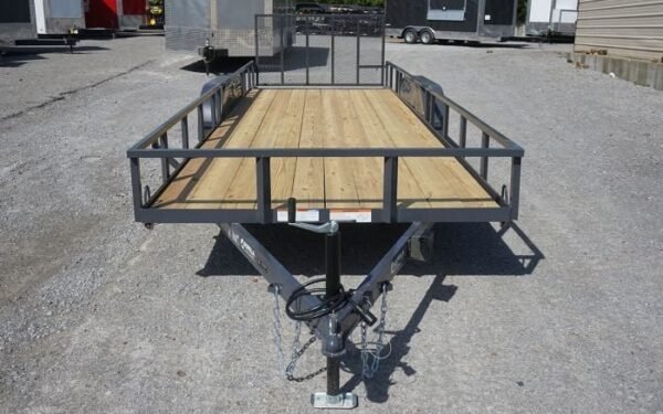 6.4×20 Grey Powder Coated Dovetail Utility Trailer - Image 3