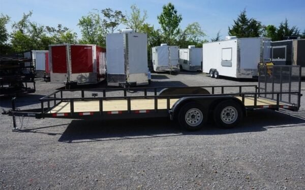 6.4×20 Grey Powder Coated Dovetail Utility Trailer - Image 4