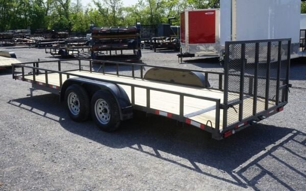 6.4×20 Grey Powder Coated Dovetail Utility Trailer - Image 5