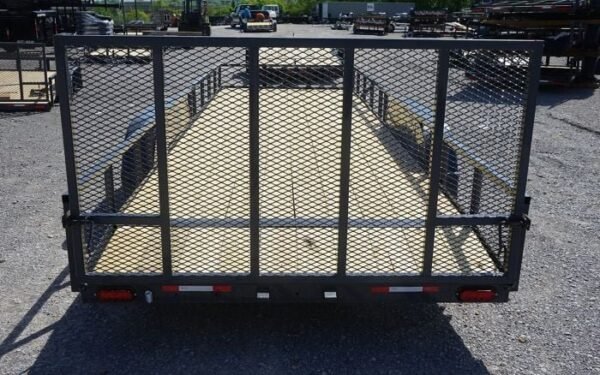 6.4×20 Grey Powder Coated Dovetail Utility Trailer - Image 7