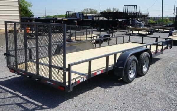 6.4×20 Grey Powder Coated Dovetail Utility Trailer - Image 6